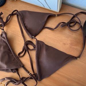 Swim Brown Two Piece Highwaisted Bikini Set Poshmark