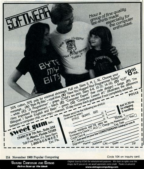 VC&G | » Retro Scan of the Week: Vintage Computer T-Shirts