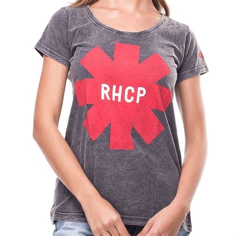 Camiseta Feminina Red Hot Chili Peppers Liverpool Estonada Baby Look Back In Black