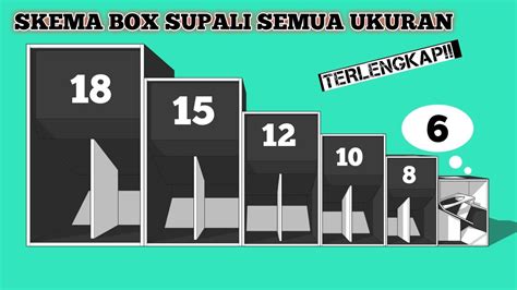 SKEMA BOX SUPALI 18 INCH 15 INCH 12 INCH DAN LAIN LAIN LENGKAP SEMUA