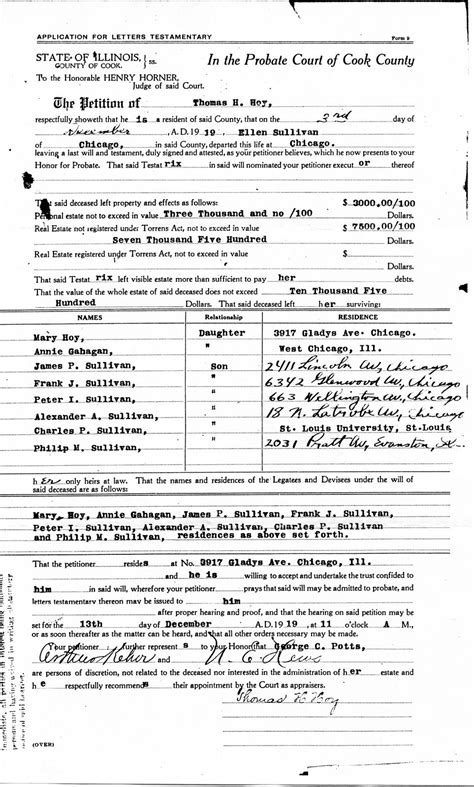 Sample Letter Of Testamentary