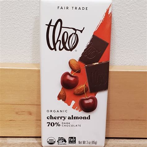 Theo Chocolate Cherry Almond 70 Dark Chocolate Reviews Abillion