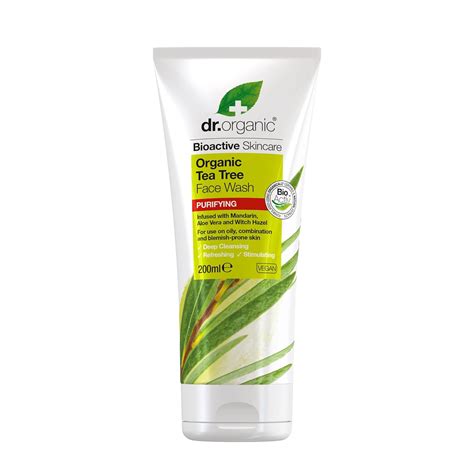 Dr Organic Gel Limpiador Facial Arbol Del Te Ml Ml Amazon De