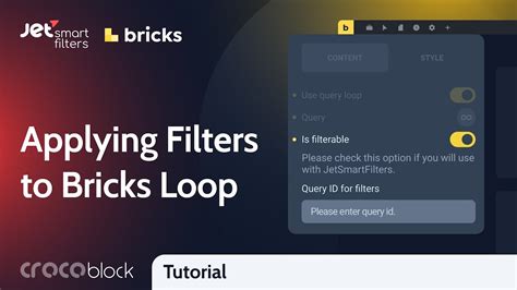 How To Apply Filters To Bricks Loop Jetsmartfilters Youtube