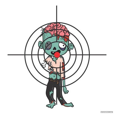 Printable Zombie Target