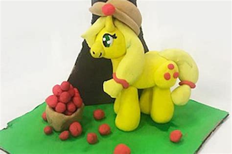 60min Clay My Little Pony Applejack Online Kids Classes Arts