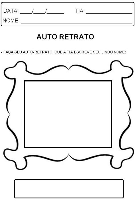 Atividades Sobre Auto Retrato Para Imprimir