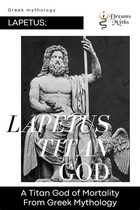 Lapetus A Titan God Of Mortality From Greek Mythology In 2023