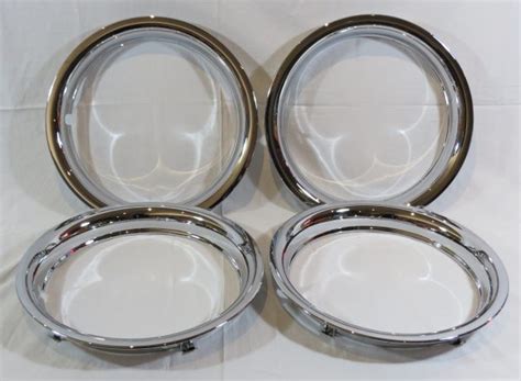 Wheel Trim Ring Set4 Chrome Plated Abs Metropolitan Pit Stop