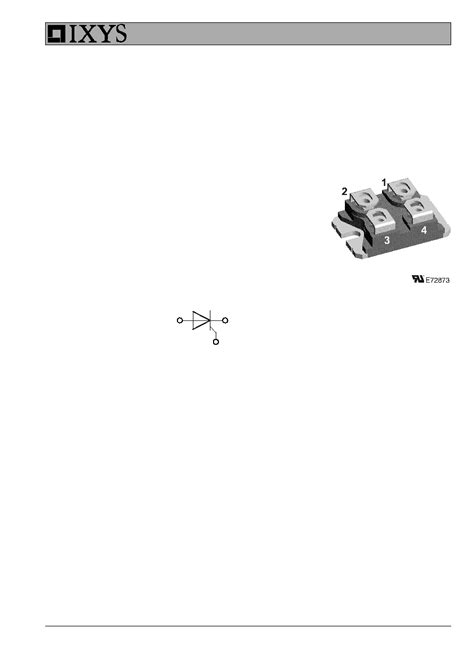 Mco Io Datasheet Pages Ixys Single Thyristor