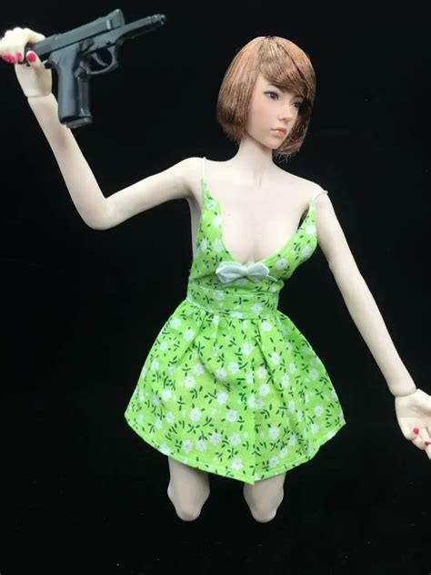 1 6 Scale BJD Female Floral Slip Mini Dress Fab Figures Create A