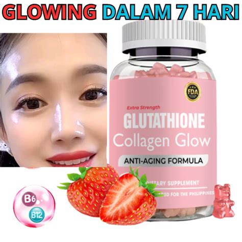 Cod Glutathione With Collagen Gummy Whitening Gummies Anti Aging Skin