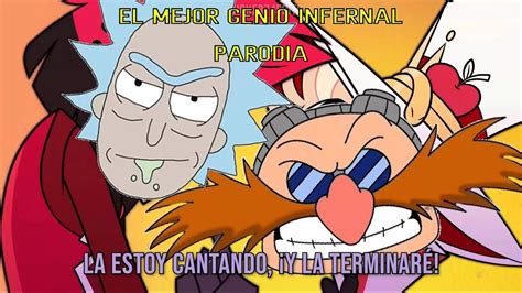 RICK VS EGGMAN EL MEJOR GENIO INFERNAL PARODIA CROSSOVER CANCIÓN