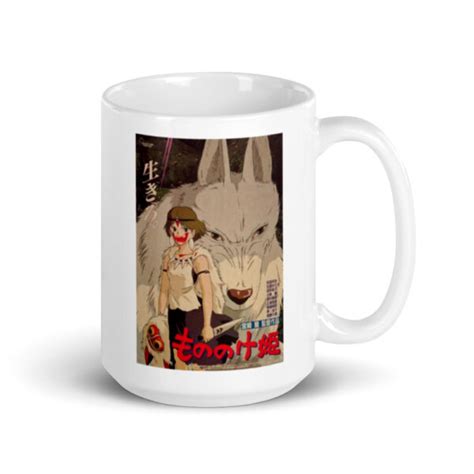 Princess Mononoke Movies Poster Mug Ghibli Merch Store Official