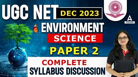 UGC NET DECEMBER 2023 I Environment Science Paper 2 I Complete Syllabus