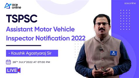 Tspsc Assistant Motor Vehicle Inspector Notification Kaushik