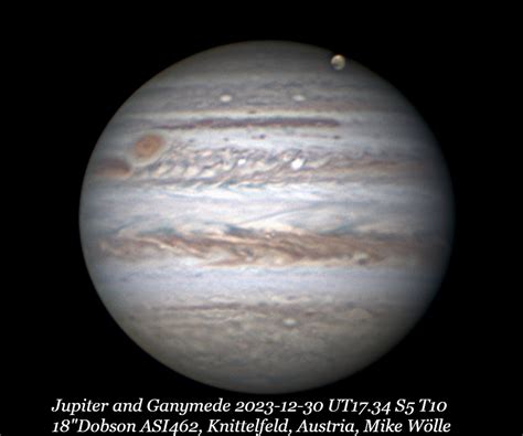 Jupiter and Ganymede - Major & Minor Planetary Imaging - Cloudy Nights