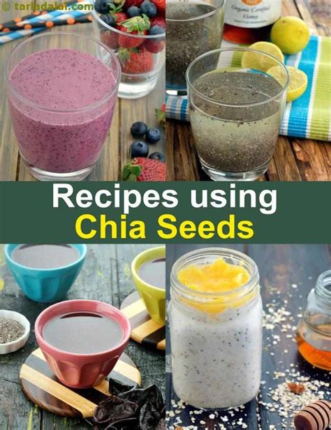 14 chia seeds recipes | Indian chia seeds recipes | Tarladalal.com