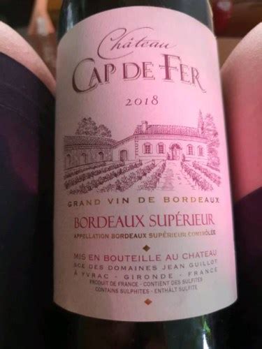 Jean Guillot Chateau Cap De Fer Bordeaux Sup Rieur Vivino Us