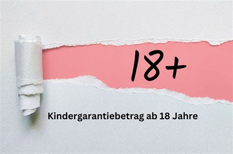 Kindergarantiebetrag Der Kindergrundsicherung Ab18 Jahre Geht Das