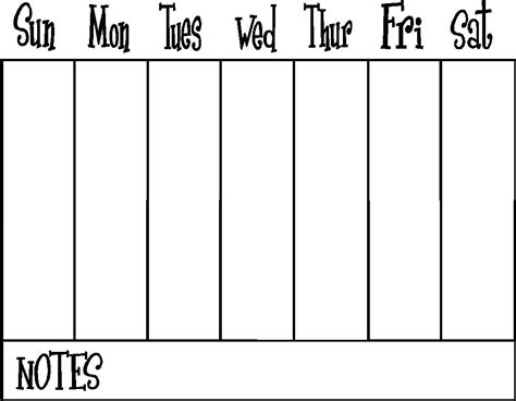 7 Best Images Of Printable Calendar Week 1 Free Printable Weekly