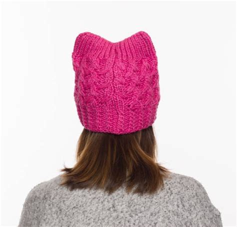 Pussy Hat Cat Hat Pink Pussy Hat Pink Pussyhat Pussy Hats Cat Etsy