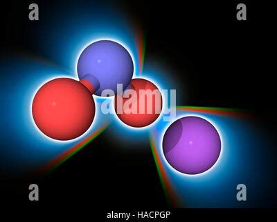 Sodium Nitrite Molecular Model Of The Inorganic Compound Sodium