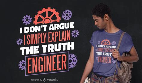 Engineer Quote T Shirt Design Vector Download