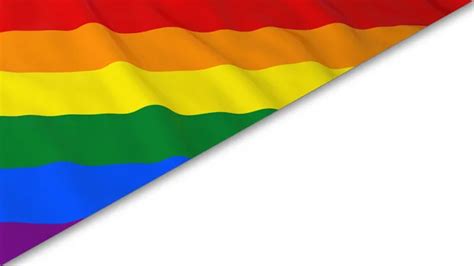 Gay Pride In The USA Concept Merged Rainbow Flag And American Flag 3D Illustration Stock