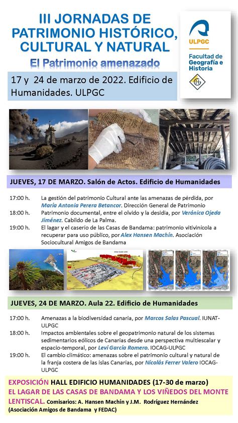 Humanidades Acoge Las Iii Jornadas De Patrimonio Hist Rico Cultural Y