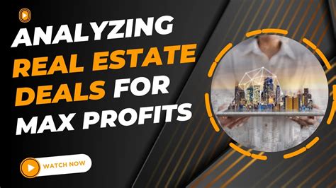 ️how To Analyze A Real Estate Deal For Maximum Profits Real Estate Deal Analysis Youtube