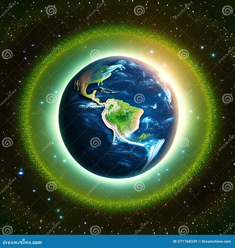 Planet Earth In A New Dimension Stock Illustration Illustration Of