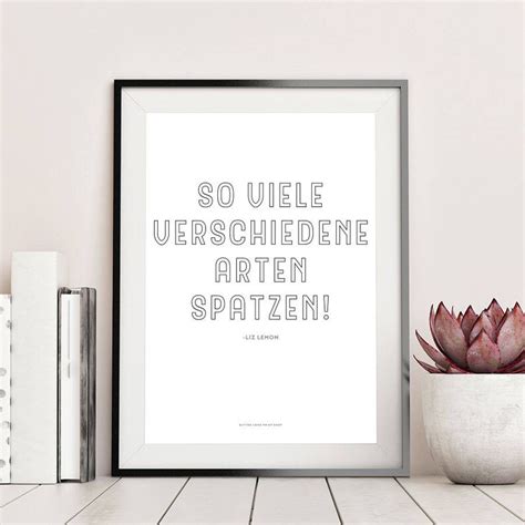 30 Rock, Liz Lemon Printable Quote, Verschiedene German, Feminist ...