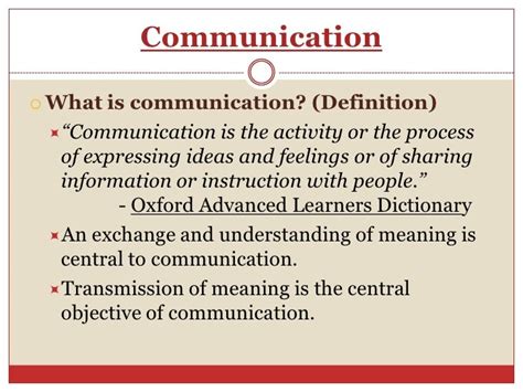 Communication Intro