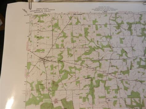 State Of Ohio Glenmont Quadrangle Topographic Map Laminated Holmes