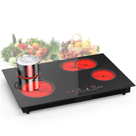 VBGK Electric cooktop 30 inch,Electric Stove burner,Built-in and Countertop Electric Stove Top ...