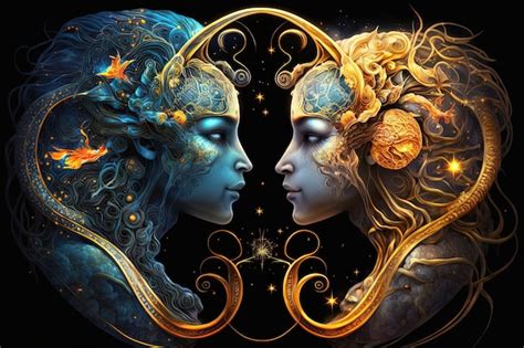 Premium Photo Backdrop Of Sacred Zodiac Gemini Symbols Astrology