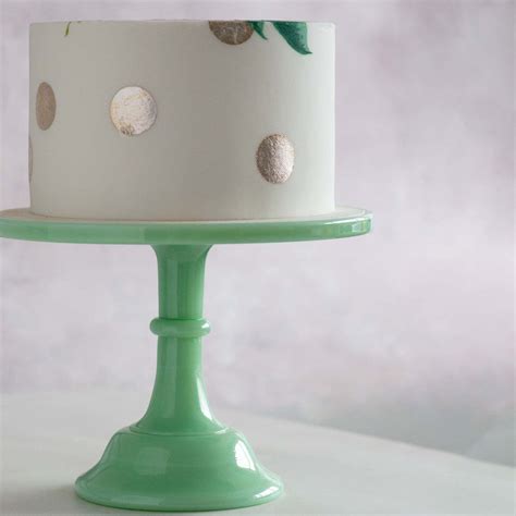 Mosser Glass Cake Stand In Jade Buy Online Today At Sous Chef Uk