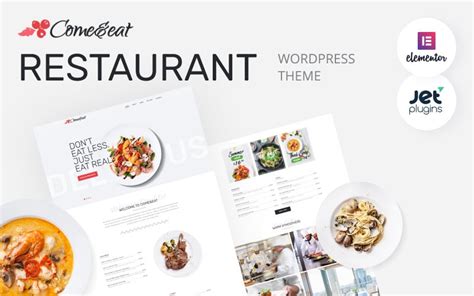 Come Eat Thème WordPress Elementor moderne polyvalent pour restaurant