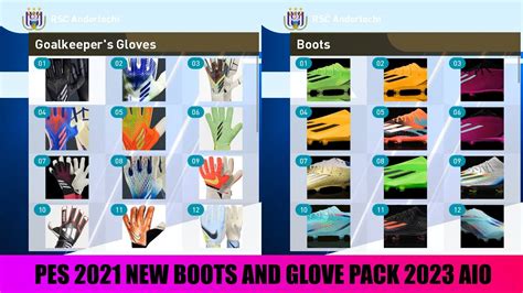 Pes New Boots And Gloves Pack Aio Youtube