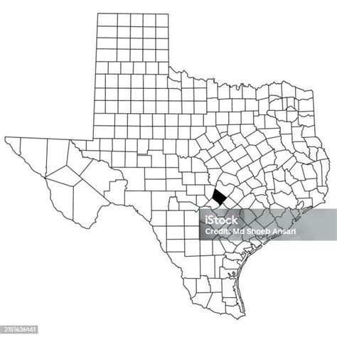 Map Of Hays County In Texas State On White Background Single County Map