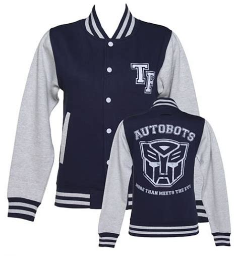 Ladies Transformers Autobots More Than Meets The Eye Varsity Jacket