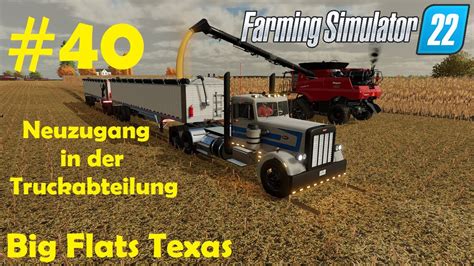 LS22 Big Flats Texas 40 Maisernte Neuen LKW Mit Trailer Abholen