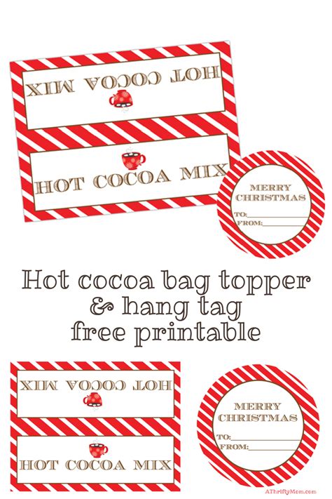 Hot Cocoa Tag Printable Free