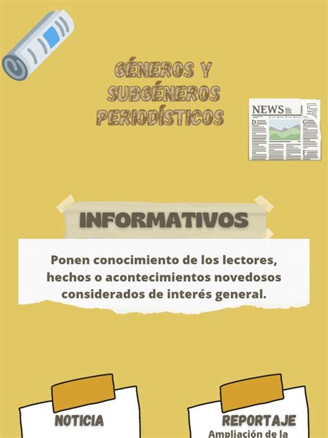 Géneros Y Subgéneros Periodísticos Pdf