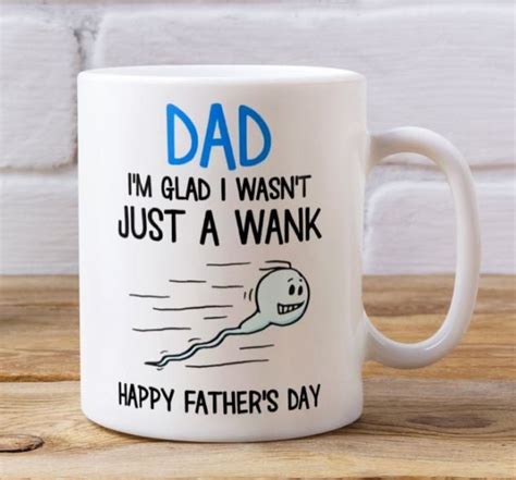 Dad Im Glad I Wasnt Just A Wank Swimming Champion Funny Sperm Daddy Wank Happy Fathers Day