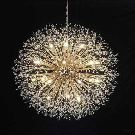 Edislive Calzada Light Gold Decor Dandelion Firework Chandelier With