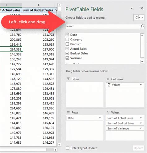 Excel Pivottable Field List Tips My Online Training Hub