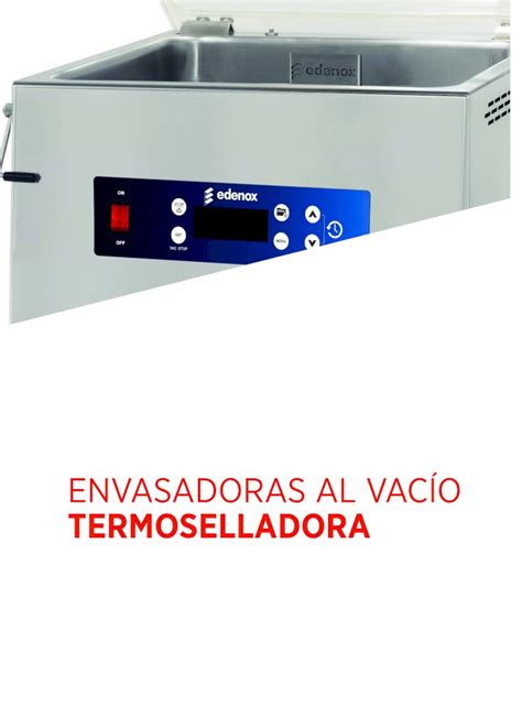 Pdf Envasadoras Al Vac O Termoselladora Envasadoras De Pie Con