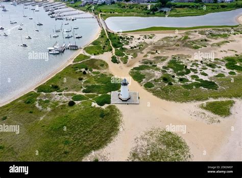 Edgartown Harbor Lighthouse At The Entrance Into Edgartown Harbor And